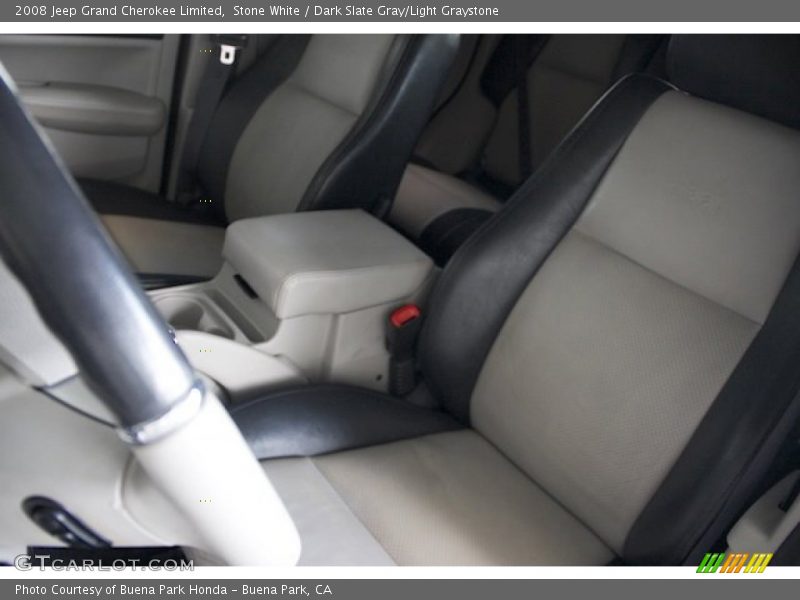 Stone White / Dark Slate Gray/Light Graystone 2008 Jeep Grand Cherokee Limited