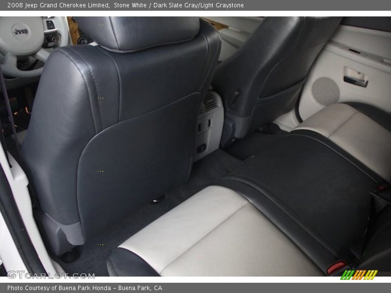 Stone White / Dark Slate Gray/Light Graystone 2008 Jeep Grand Cherokee Limited