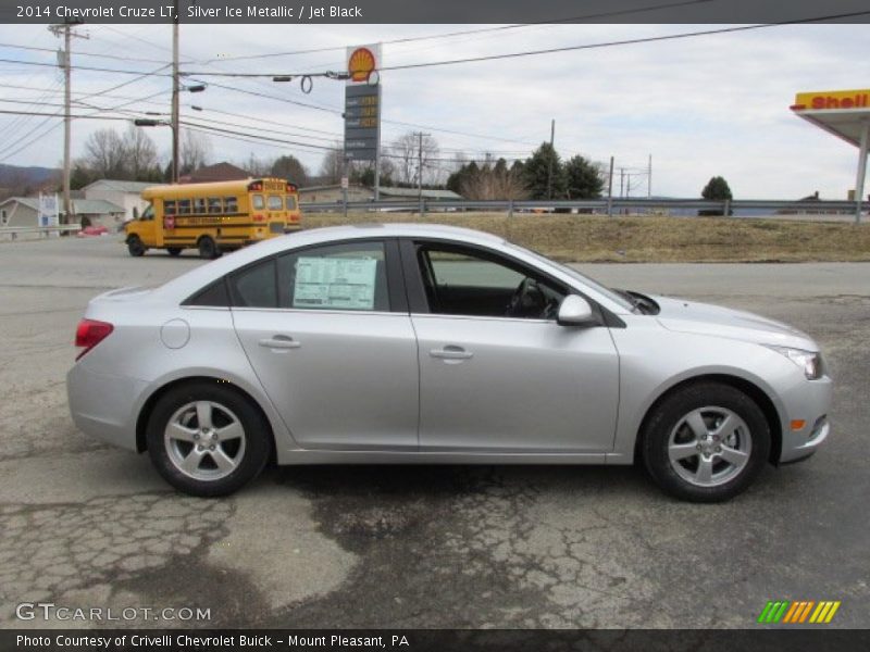 Silver Ice Metallic / Jet Black 2014 Chevrolet Cruze LT