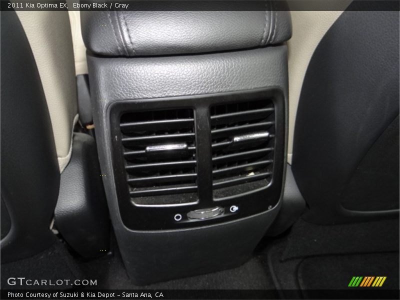 Ebony Black / Gray 2011 Kia Optima EX