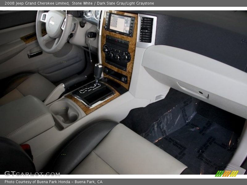 Stone White / Dark Slate Gray/Light Graystone 2008 Jeep Grand Cherokee Limited