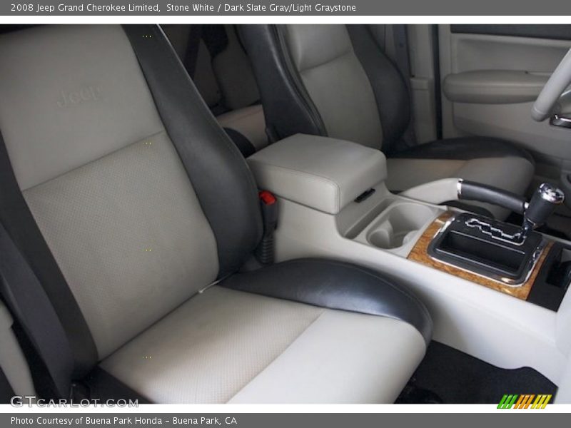 Stone White / Dark Slate Gray/Light Graystone 2008 Jeep Grand Cherokee Limited