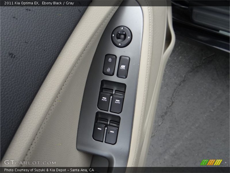 Ebony Black / Gray 2011 Kia Optima EX