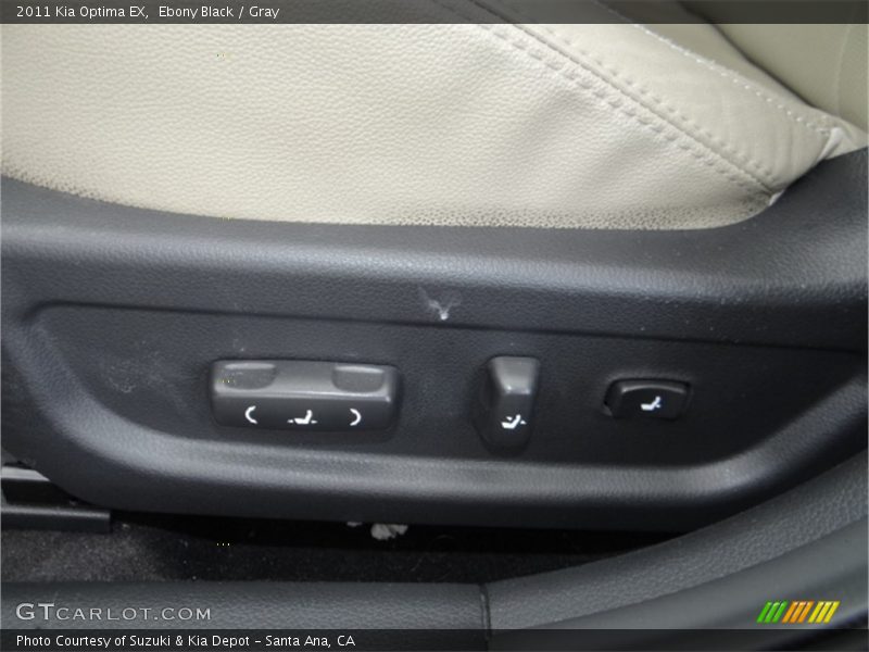 Ebony Black / Gray 2011 Kia Optima EX