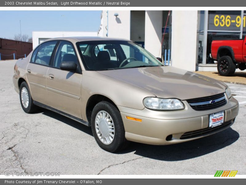 Light Driftwood Metallic / Neutral Beige 2003 Chevrolet Malibu Sedan