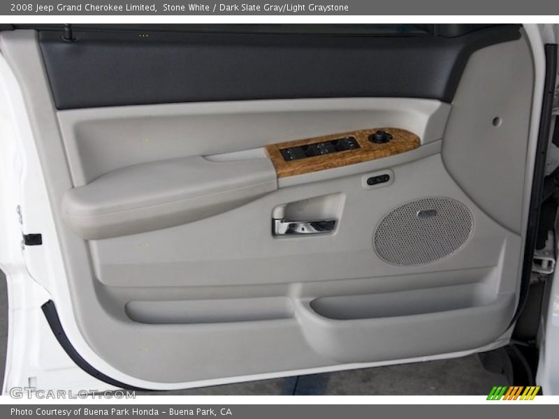 Stone White / Dark Slate Gray/Light Graystone 2008 Jeep Grand Cherokee Limited