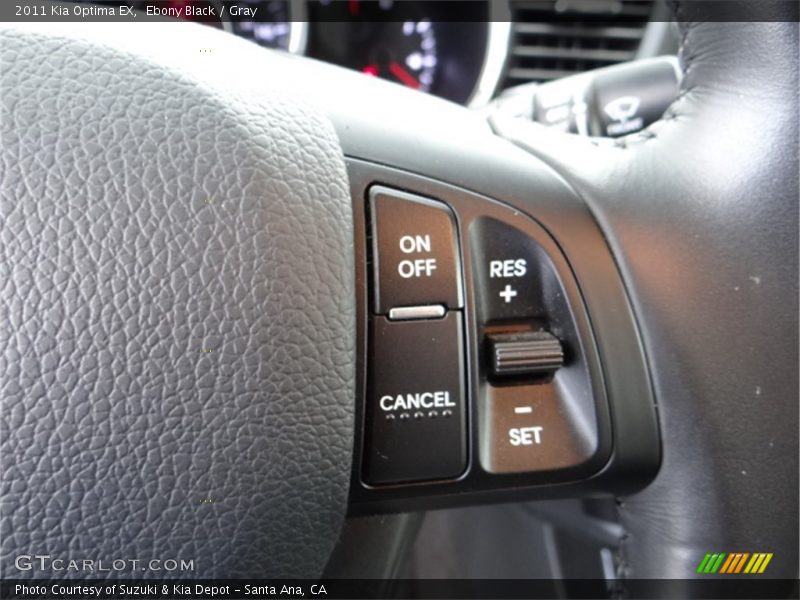 Ebony Black / Gray 2011 Kia Optima EX
