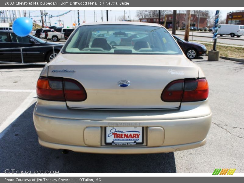 Light Driftwood Metallic / Neutral Beige 2003 Chevrolet Malibu Sedan