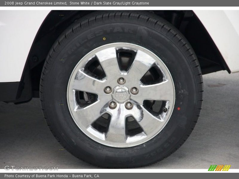 Stone White / Dark Slate Gray/Light Graystone 2008 Jeep Grand Cherokee Limited