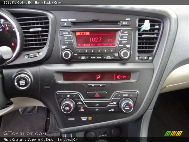 Ebony Black / Gray 2011 Kia Optima EX