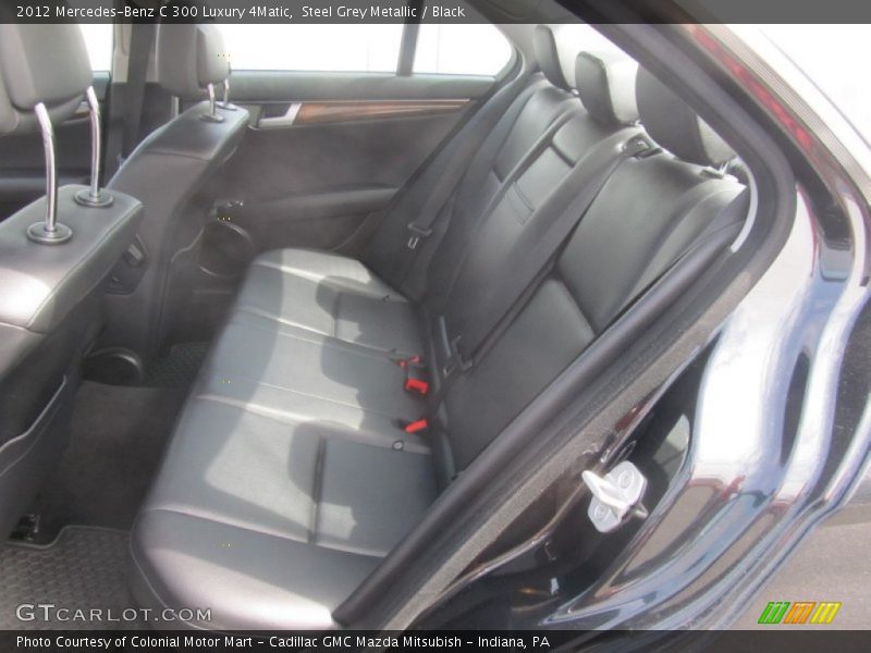 Steel Grey Metallic / Black 2012 Mercedes-Benz C 300 Luxury 4Matic