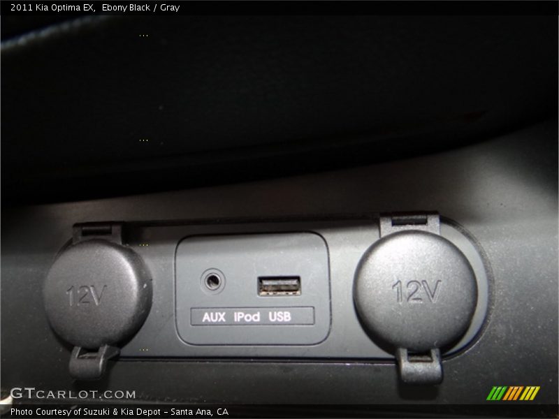 Ebony Black / Gray 2011 Kia Optima EX