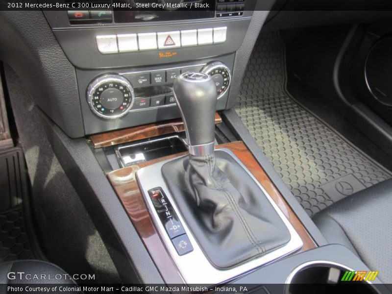 Steel Grey Metallic / Black 2012 Mercedes-Benz C 300 Luxury 4Matic