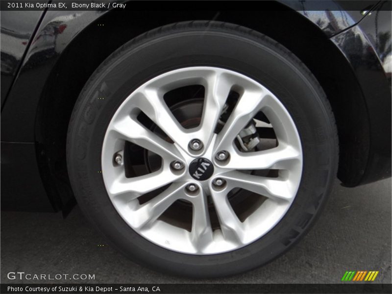 Ebony Black / Gray 2011 Kia Optima EX