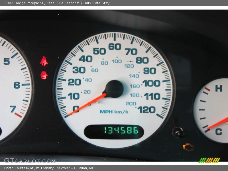 Steel Blue Pearlcoat / Dark Slate Gray 2002 Dodge Intrepid SE