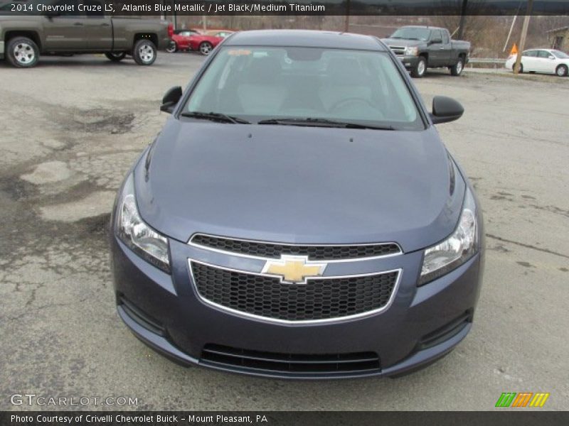 Atlantis Blue Metallic / Jet Black/Medium Titanium 2014 Chevrolet Cruze LS