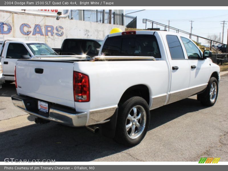 Bright White / Taupe 2004 Dodge Ram 1500 SLT Quad Cab 4x4
