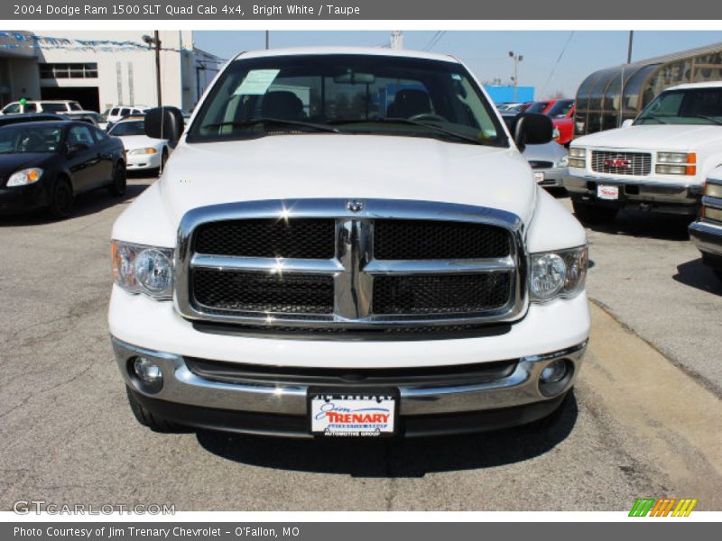 Bright White / Taupe 2004 Dodge Ram 1500 SLT Quad Cab 4x4