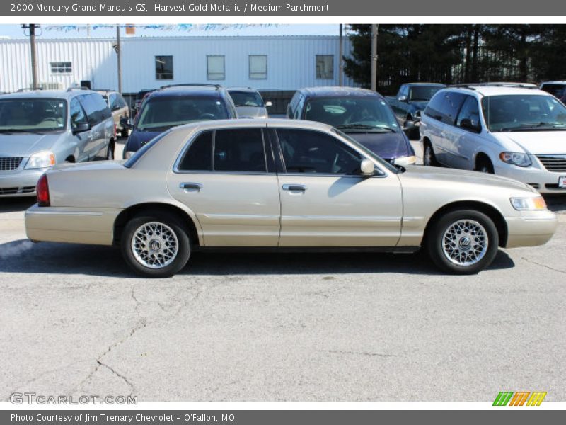 Harvest Gold Metallic / Medium Parchment 2000 Mercury Grand Marquis GS