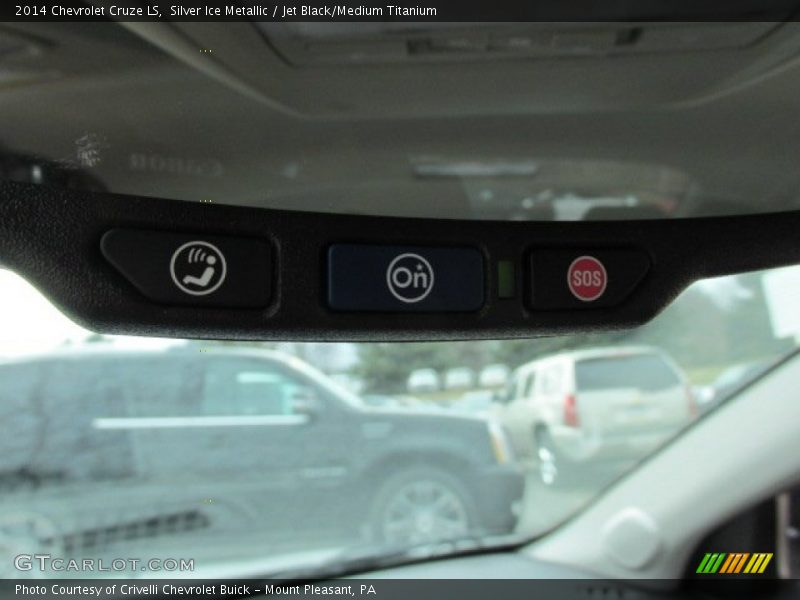 Silver Ice Metallic / Jet Black/Medium Titanium 2014 Chevrolet Cruze LS