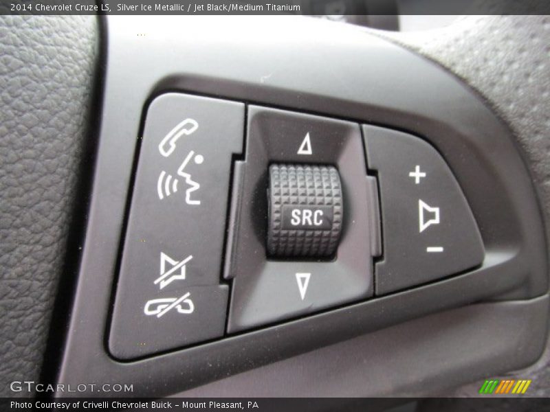 Silver Ice Metallic / Jet Black/Medium Titanium 2014 Chevrolet Cruze LS