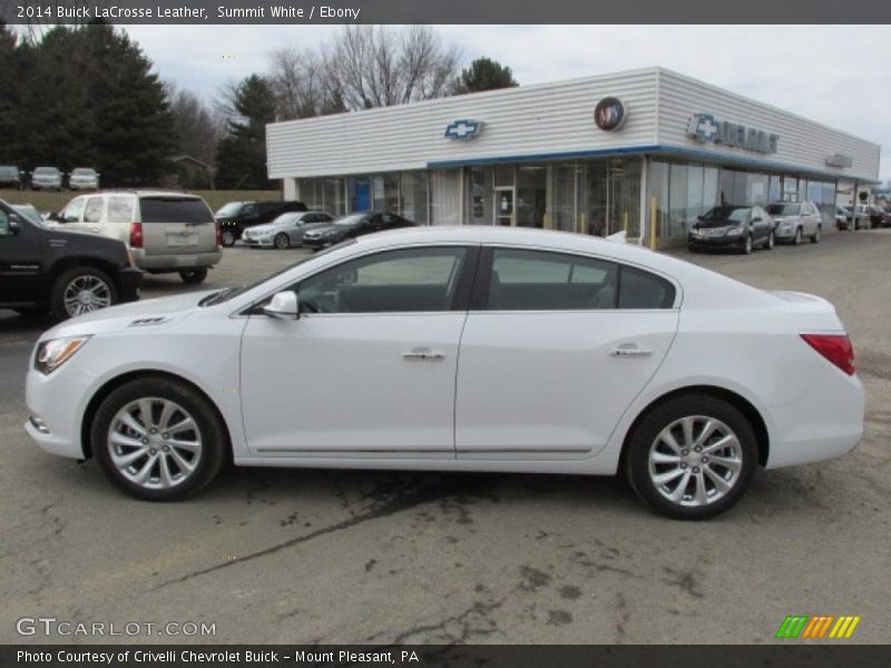 Summit White / Ebony 2014 Buick LaCrosse Leather