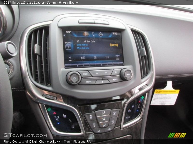 Summit White / Ebony 2014 Buick LaCrosse Leather