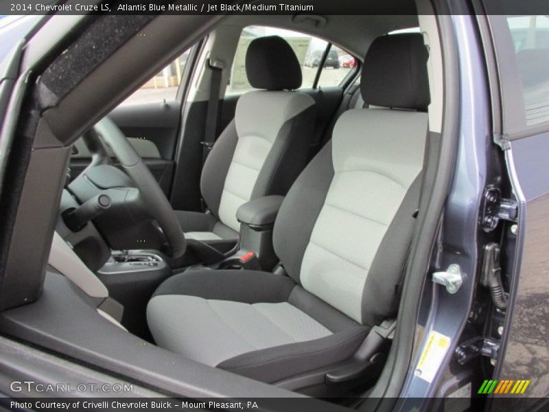 Atlantis Blue Metallic / Jet Black/Medium Titanium 2014 Chevrolet Cruze LS