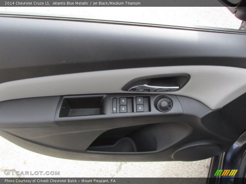 Atlantis Blue Metallic / Jet Black/Medium Titanium 2014 Chevrolet Cruze LS