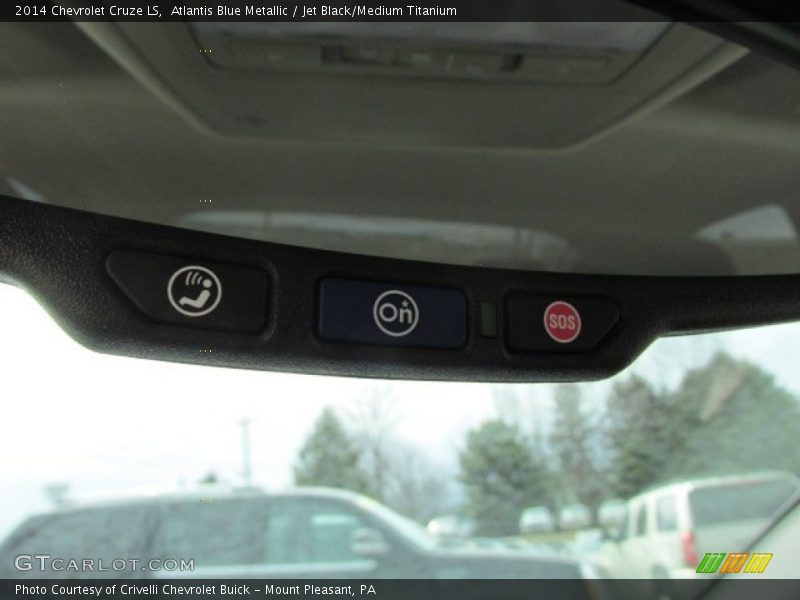Atlantis Blue Metallic / Jet Black/Medium Titanium 2014 Chevrolet Cruze LS