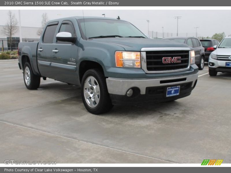 Stealth Gray Metallic / Ebony 2010 GMC Sierra 1500 SLE Crew Cab