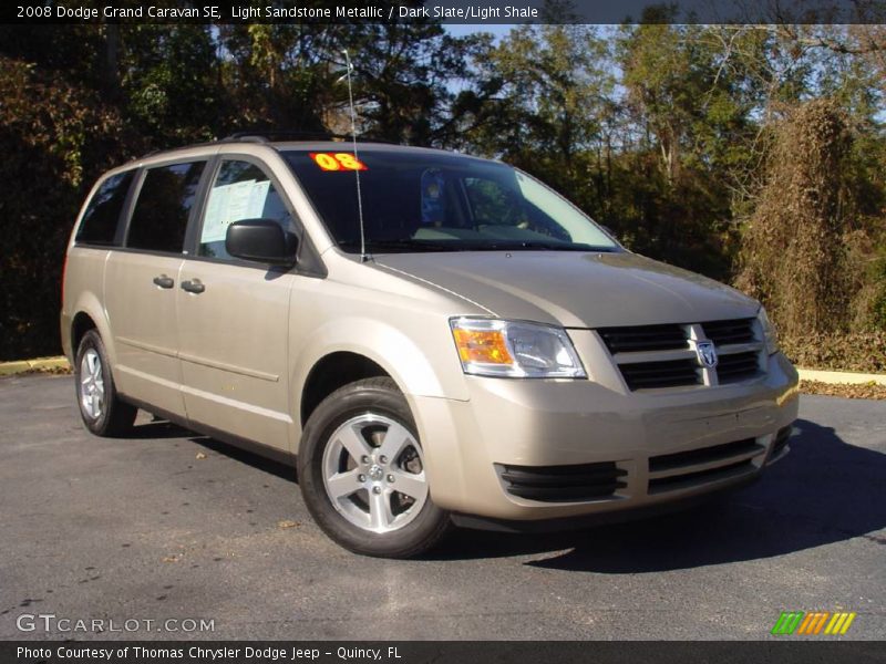 Light Sandstone Metallic / Dark Slate/Light Shale 2008 Dodge Grand Caravan SE