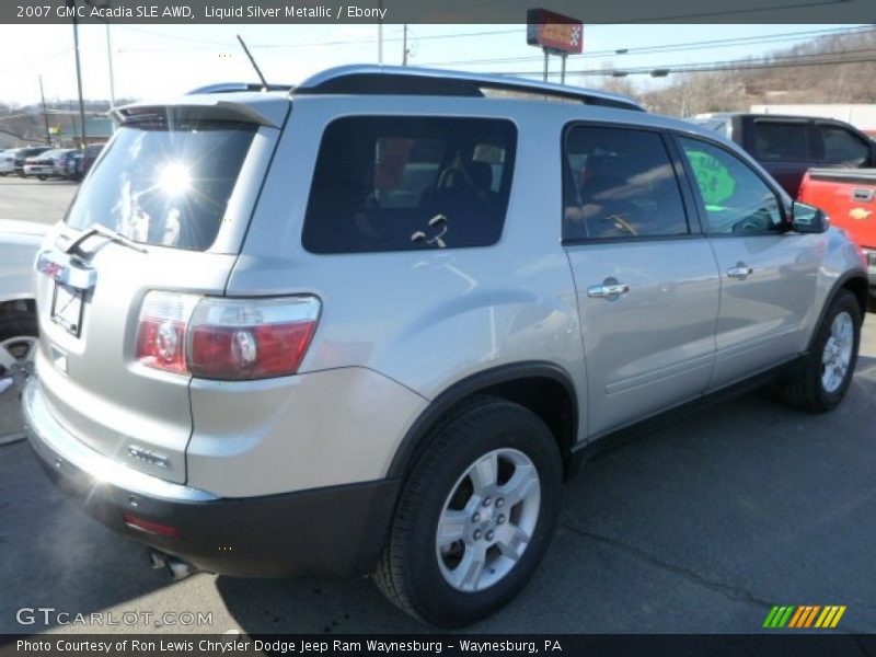 Liquid Silver Metallic / Ebony 2007 GMC Acadia SLE AWD