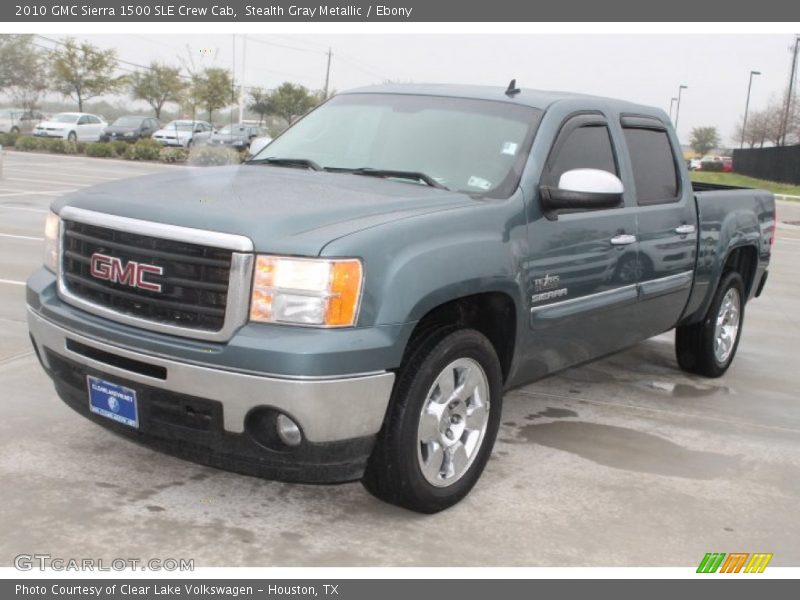 Stealth Gray Metallic / Ebony 2010 GMC Sierra 1500 SLE Crew Cab