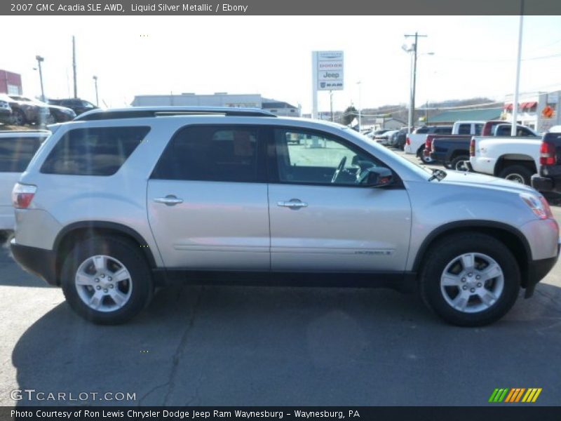Liquid Silver Metallic / Ebony 2007 GMC Acadia SLE AWD