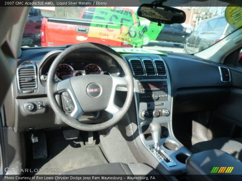 Liquid Silver Metallic / Ebony 2007 GMC Acadia SLE AWD