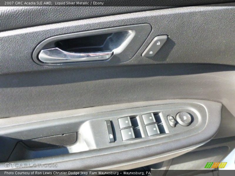 Liquid Silver Metallic / Ebony 2007 GMC Acadia SLE AWD