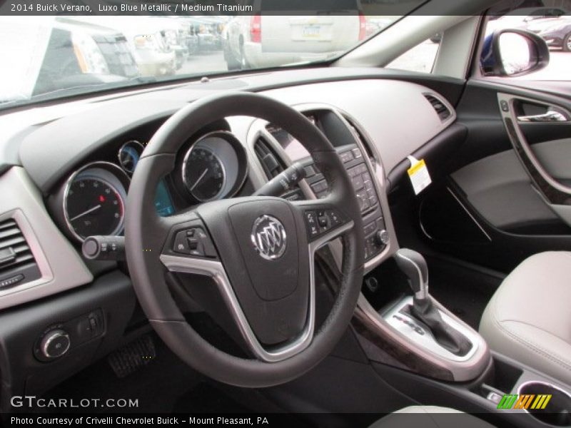 Luxo Blue Metallic / Medium Titanium 2014 Buick Verano