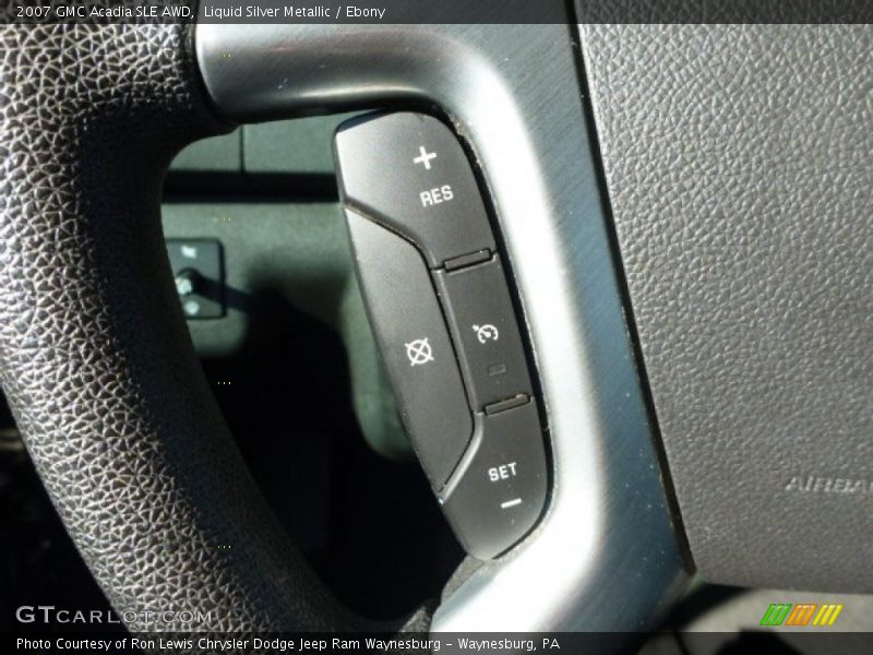 Liquid Silver Metallic / Ebony 2007 GMC Acadia SLE AWD