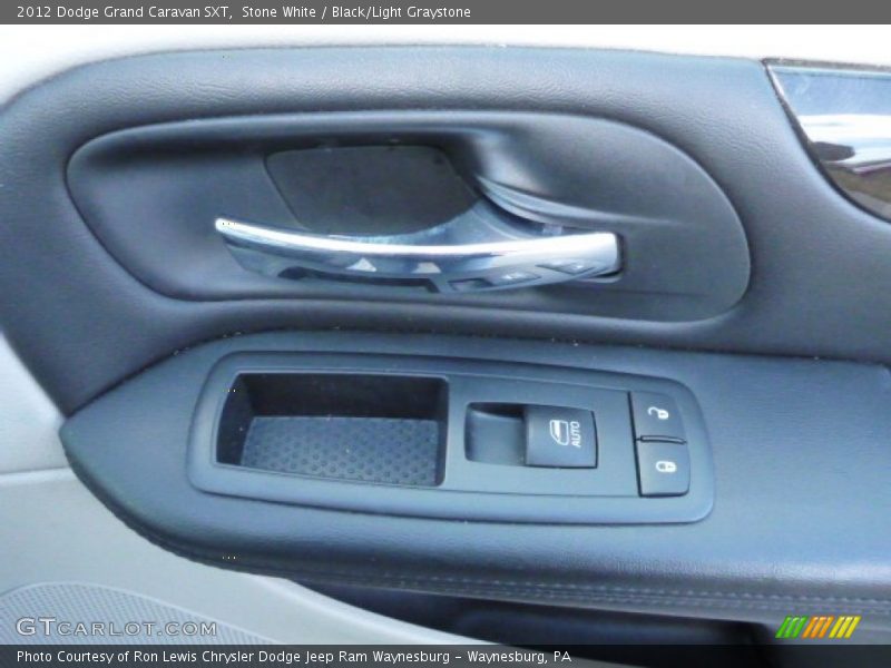 Stone White / Black/Light Graystone 2012 Dodge Grand Caravan SXT