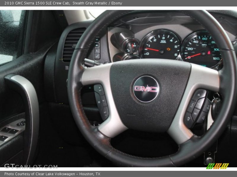Stealth Gray Metallic / Ebony 2010 GMC Sierra 1500 SLE Crew Cab