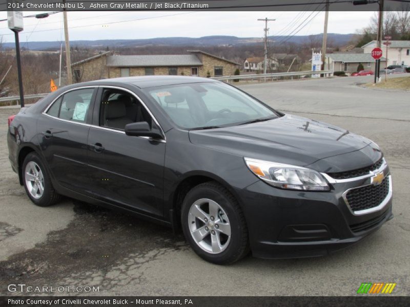 Ashen Gray Metallic / Jet Black/Titanium 2014 Chevrolet Malibu LS