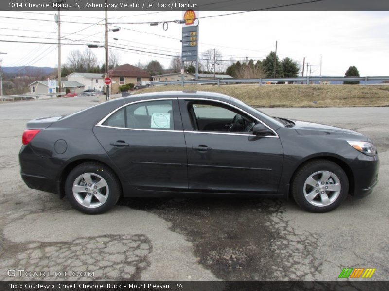 Ashen Gray Metallic / Jet Black/Titanium 2014 Chevrolet Malibu LS