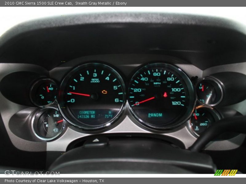 Stealth Gray Metallic / Ebony 2010 GMC Sierra 1500 SLE Crew Cab