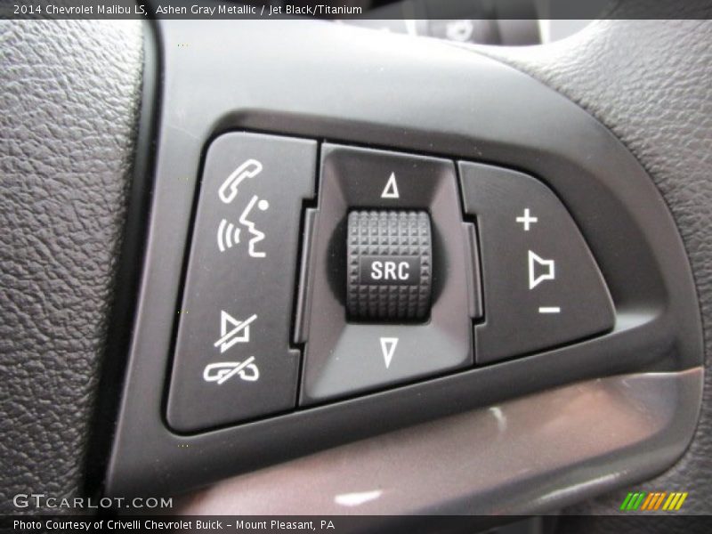 Ashen Gray Metallic / Jet Black/Titanium 2014 Chevrolet Malibu LS