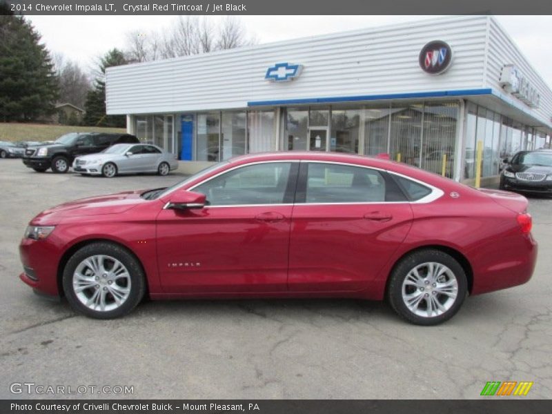 Crystal Red Tintcoat / Jet Black 2014 Chevrolet Impala LT