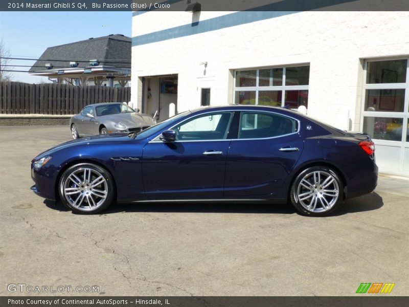 Blu Passione (Blue) / Cuoio 2014 Maserati Ghibli S Q4
