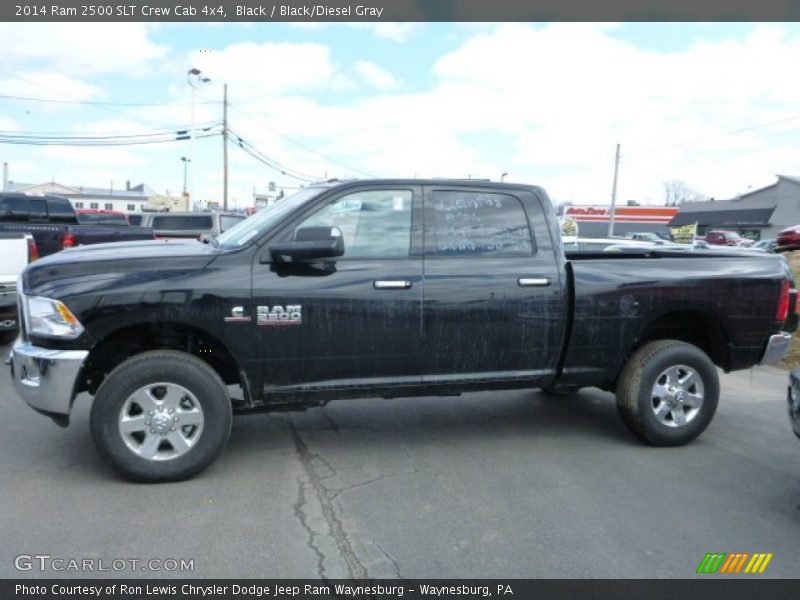 Black / Black/Diesel Gray 2014 Ram 2500 SLT Crew Cab 4x4
