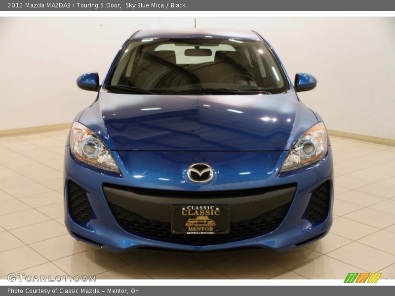 Sky Blue Mica / Black 2012 Mazda MAZDA3 i Touring 5 Door