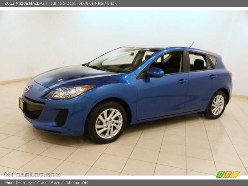 Sky Blue Mica / Black 2012 Mazda MAZDA3 i Touring 5 Door